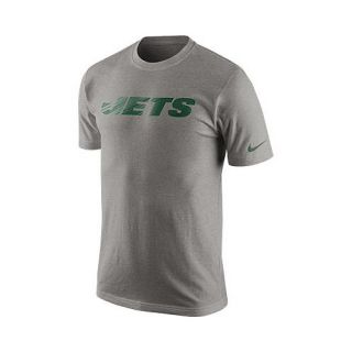 NIKE Mens New York Jets Wordmark Short Sleeve T Shirt   Size: Small, Dk.grey