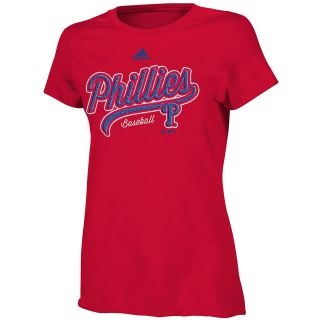 adidas Girls Philadelphia Phillies Like Amazing Short Sleeve T Shirt   Size: