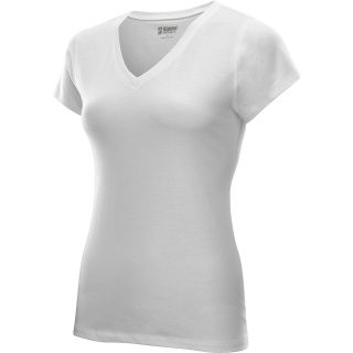 ALPINE DESIGN Womens V Neck Short Sleeve T Shirt   Size: Smallwomens, White