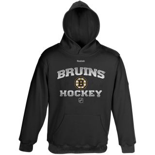 REEBOK Youth Boston Bruins Authentic Elite Fleece Pullover Hoody   Size: Large