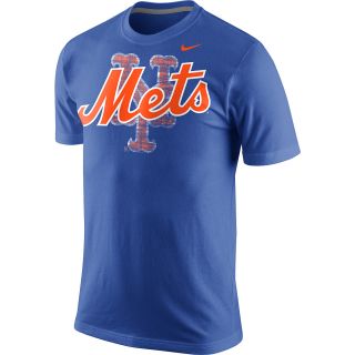 NIKE Mens New York Mets Team Issue Woodmark Short Sleeve T Shirt   Size: Large,