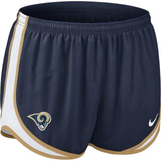 NIKE Womens St. Louis Rams Tempo Dri FIT Running Shorts   Size XS/Extra Small,