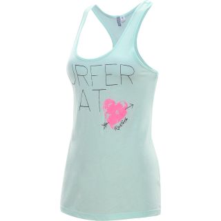 RIP CURL Womens Floral Hearts Tank Top   Size: Large, Green