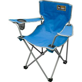 Quik Chair Kids Folding Camping Arm Chair w/ Safety Lock, Royal Blue (148588)