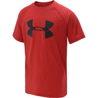 UNDER ARMOUR Boys UA Tech Embossed Big Logo Short Sleeve T Shirt   Size