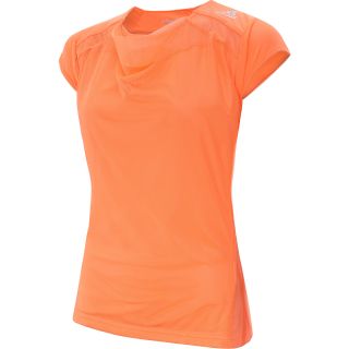 adidas Womens adiZero Cap Sleeve Tennis T Shirt   Size Small, Orange/white