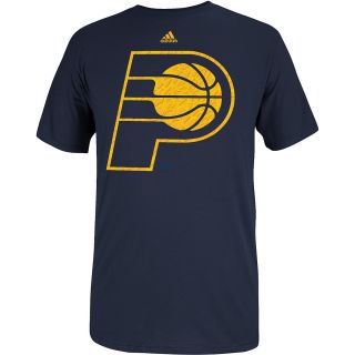 adidas Mens Indiana Pacers Primal Logo Short Sleeve T Shirt   Size: Small, Navy