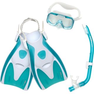 TUSA SPORT Youth Series Molokini Snorkel Travel Set   Size: Small, Clear