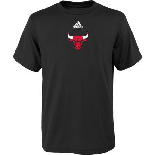 adidas Youth Chicago Bulls Pregame Short Sleeve T Shirt   Size: Large, Black