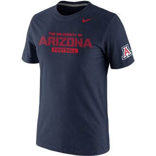 NIKE Mens Arizona Wildcats Practice Team Issue Cotton Short Sleeve T Shirt  