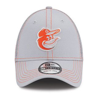 NEW ERA Mens Baltimore Orioles Gray Neo 39THIRTY Stretch Fit Cap   Size: M/l,