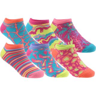 SOF SOLE Kids All Sport Lite No Show Socks   6 Pack   Size: Small, Paint
