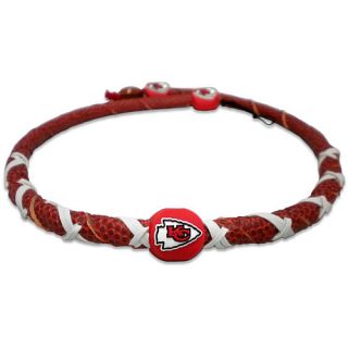 Gamewear Kansas City Chiefs Classic Spiral Genuine Football Leather Necklace