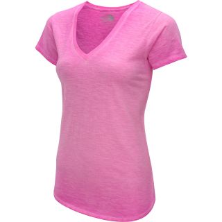 THE NORTH FACE Womens Remora Short Sleeve V Neck T Shirt   Size: Large, Azalea