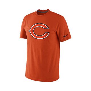 NIKE Mens Chicago Bears Oversized Logo Short Sleeve T Shirt   Size Small,
