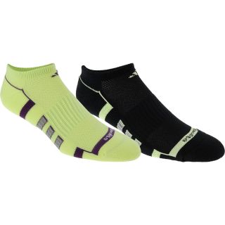 adidas Womens ClimaLite II No Show Socks   2 Pack   Size: Medium, Glow/purple