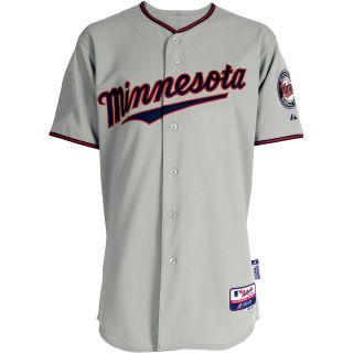 Majestic Athletic Minnesota Twins Blank Authentic Road Cool Base Jersey   Size