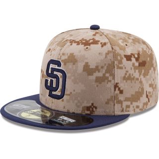 NEW ERA Mens San Diego Padres Memorial Day 2014 Camo 59FIFTY Fitted Cap   Size: