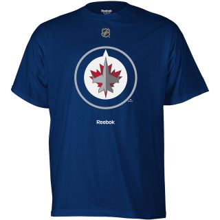 REEBOK Mens Winnipeg Jets Primary Logo Short Sleeve T Shirt   Size: Medium,