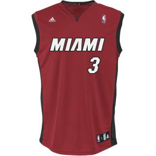 adidas Youth Miami Heat Dwayne Wade Alternate Replica Road Jersey   Size Large,