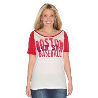 G III Womens Boston Red Sox Dinger Short Sleeve T Shirt   Size: Medium