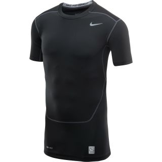 NIKE Mens Pro Combat Core Compression Short Sleeve T Shirt   Size: 2xl, Black