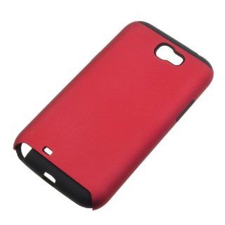 BestDealUSA Red Plastic TPU Back Case Cover for Samsung Galaxy Note II 2 N7100: Cell Phones & Accessories
