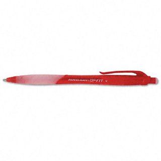 Paper Mate : Pro FIT Retractable Ballpoint Pen, Red Ink, Medium, 1.2 mm  :  Sold as 2 Packs of   12   /   Total of 24 Each : Office Products