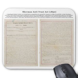 The Sherman Antitrust Act July 2 1890 Mousepad