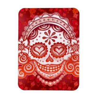 Catrina Sugar Skull Day of the Dead Premium Magnet