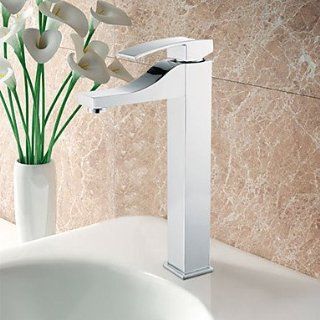 Contemporary Single Handle Solid Brass Bathroom Sink Faucet(Chrome Finish)   Touch On Bathroom Sink Faucets  
