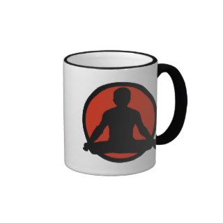 Lotus Pose Yoga Gifts Coffee Mugs