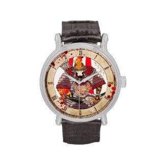 Vintage blood splattered Legendary Samurai Warrior Wrist Watch