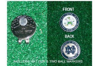 Notre Dame University Golf Hat Clip w/ Two Double Sided Ball Mar : Golf Accessories : Sports & Outdoors