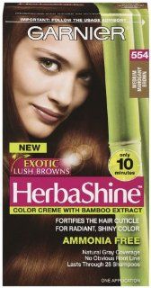 Garnier Herbashine Haircolor, 554 Medium Mahogany Brown : Chemical Hair Dyes : Beauty