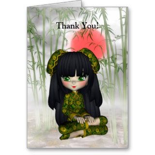 Kawaii China Doll Card