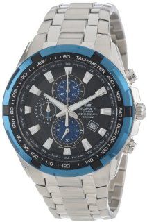 Casio Men's EF539D 1A2 Edifice Stainless Steel Analog Black Dial Chronograph Watch at  Men's Watch store.