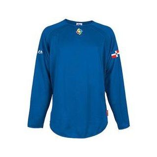 Dominican Republic 2009 World Baseball Classic Fashion Color Therma Base Tech Fleece by Majestic Athletic   Royal Extra Large  Sports Related Merchandise  Sports & Outdoors