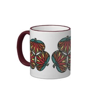 Japanese Hollyhock Symbol Elegant Japanese Design Mugs