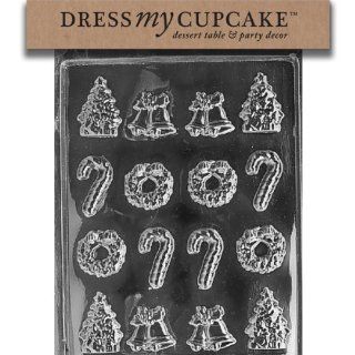 Dress My Cupcake DMCC009 Chocolate Candy Mold, Assortment, Christmas: Candy Making Molds: Kitchen & Dining