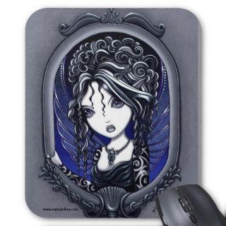 Athena Dark Elegant Tattoo Faery Mouse Mats