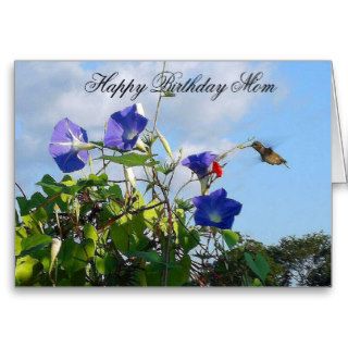 Hummingbird Happy Birthday Mother Card