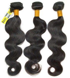 Queen Rose Hair Genuine Human Hair Extensions, Brazilian Virgin Remy Hair, Natural Body Wave Wavy, Wholesale 3 Bundles Lot 300gram/11 Oz Total 5A Quality Tangle Free Mixed Lengths 12 Inch to 30 Inch Natural Black Color (24 26 28) : Beauty