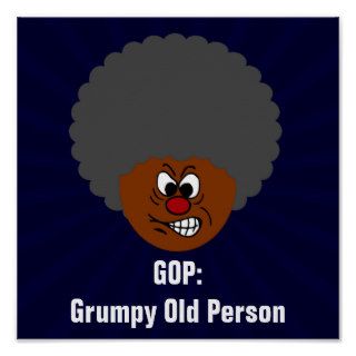 Senior Citizen Voters Vote GOP Grumpy Old People Print