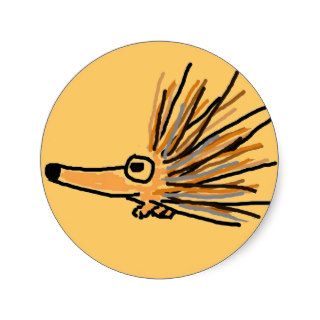 AP  Funky Porcupine Cartoon Stickers