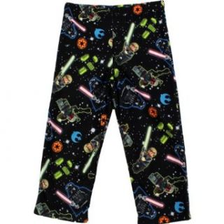LEGO Star Wars "Luke, Darth Vader & Boba Fett" Black Boys Pajama Pants (10/12 (Large)): Pajama Bottoms: Clothing