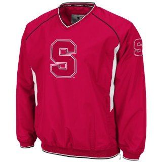 NCAA Stanford Crimson Hardball Pullover Jacket (Team Color)_XL : Sports Fan Outerwear Jackets : Sports & Outdoors