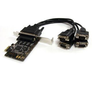 StarTech 4 Port RS232 PCI Express Serial Card with Breakout Cable (PEX4S553B): Electronics