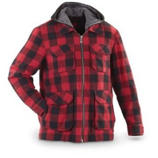 Guide Gear Plaid Work Jacket, RED PLAID, M Work Utility Outerwear Clothing
