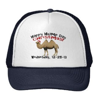 Happy Hump Day Christmas Funny Wednesday Camel Mesh Hats
